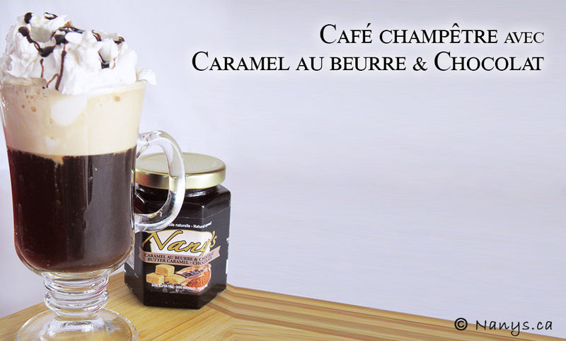 Café champêtre avec Caramel au beurre